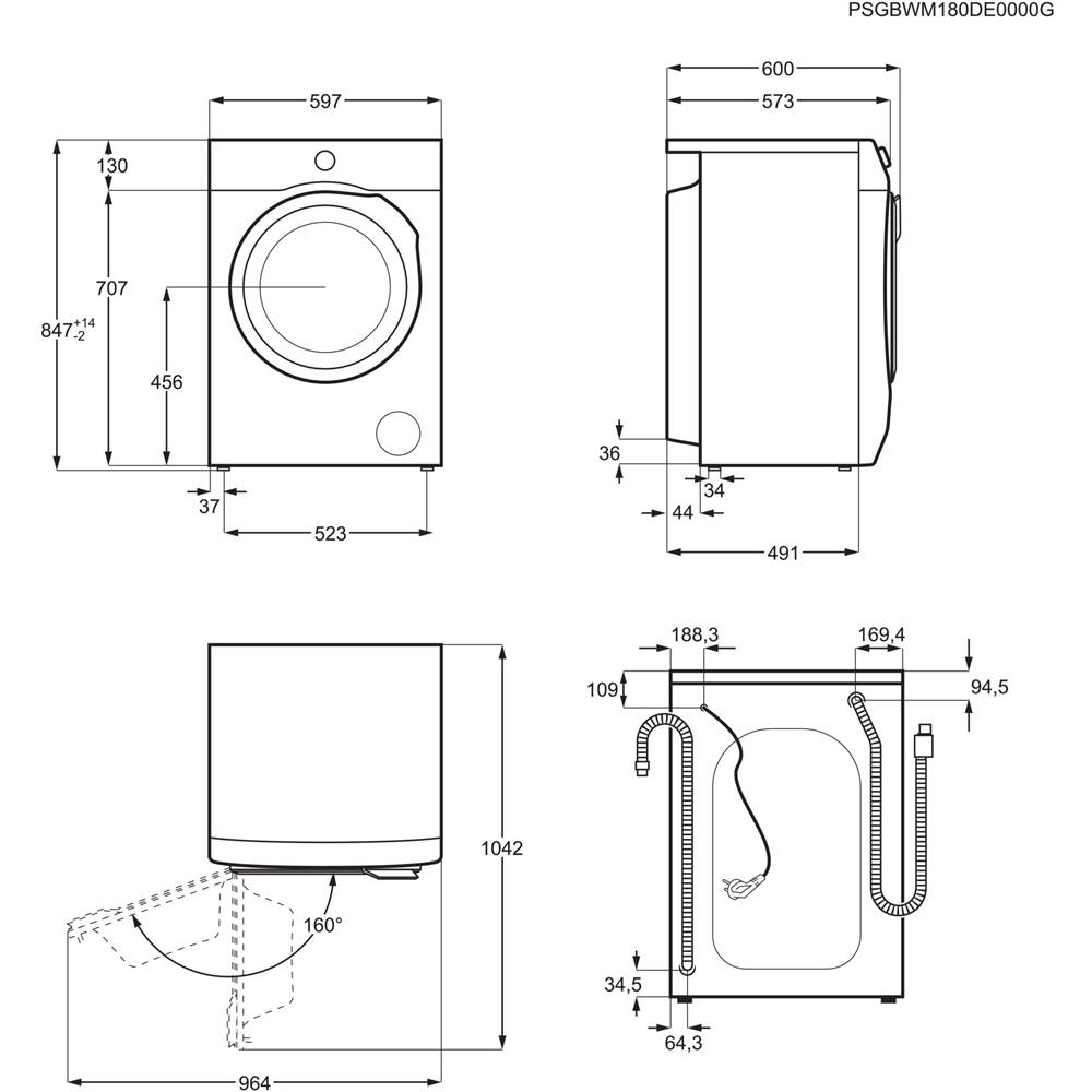 AEG L6FBG51470 Waschmaschine / Serie 6000 mit ProSense® / 7,0 kg -  Hausgeräte und Elektrogeräte | Elektrohaus Zimmerly