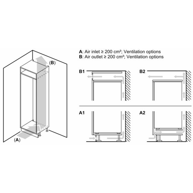 BOSCH KIL42NSE0 Serie 2, Einbau-Kühlschrank mit Gefrierfach, 122.5 x 56 cm,  Schleppscharnier - Hausgeräte und Elektrogeräte | Elektrohaus Zimmerly